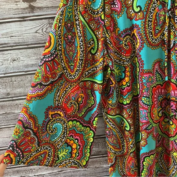 Chico's Paisley Print Top Size 2 - Picture 4 of 9